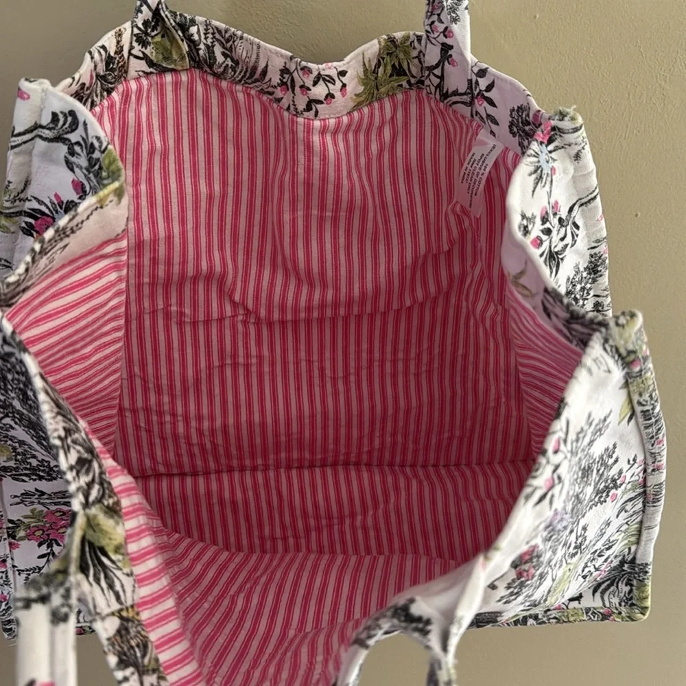 Exclusive Floral Jungle Print Tote Shopping Bag Travel Material Sturdy Cotton - Picture 13 of 13